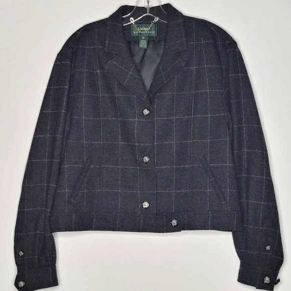 Lauren Ralph Lauren Jackets & Blazers - Y2K Lauren Ralph Lauren 100% Lambswool Cropped Equestrian Riding Jacket
